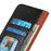 For iPhone 16 Pro Max Case Nappa Texture Split Leather Cover with Wallet Stand - Black - 4