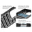 Capsule Series for iPhone 15 Pro TPU Case Ribbed Shockproof Phone Cover - Black - 3