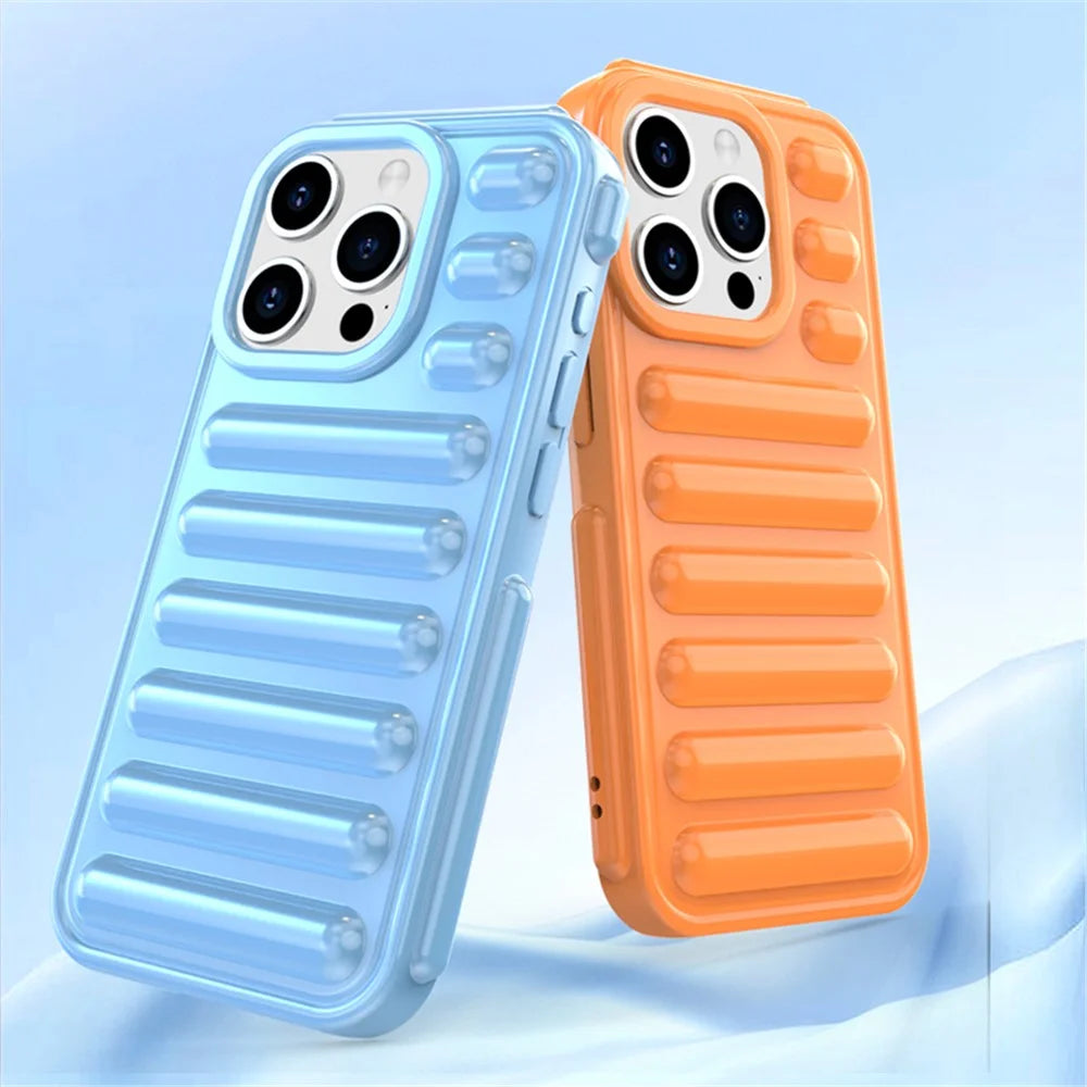 Capsule Series for iPhone 15 Pro Max Case Shockproof Ribbed TPU Phone Cover - Black - 5