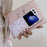 For Samsung Galaxy Z Flip5 5G Case Pattern Print Hard PC Phone Cover with Strap - Flower / Bear - 2
