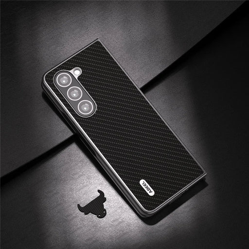 ABEEL For Samsung Galaxy Z Fold6 5G Phone Case Carbon Fiber Texture Protective Shell - Black - 2