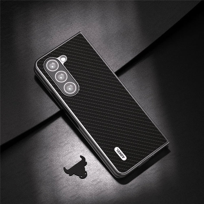 ABEEL For Samsung Galaxy Z Fold6 5G Phone Case Carbon Fiber Texture Protective Shell - Black - 2