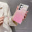 For Samsung Galaxy S24 Ultra Case Seashell Pattern Shiny TPU Phone Cover with Chain - Pink - 2