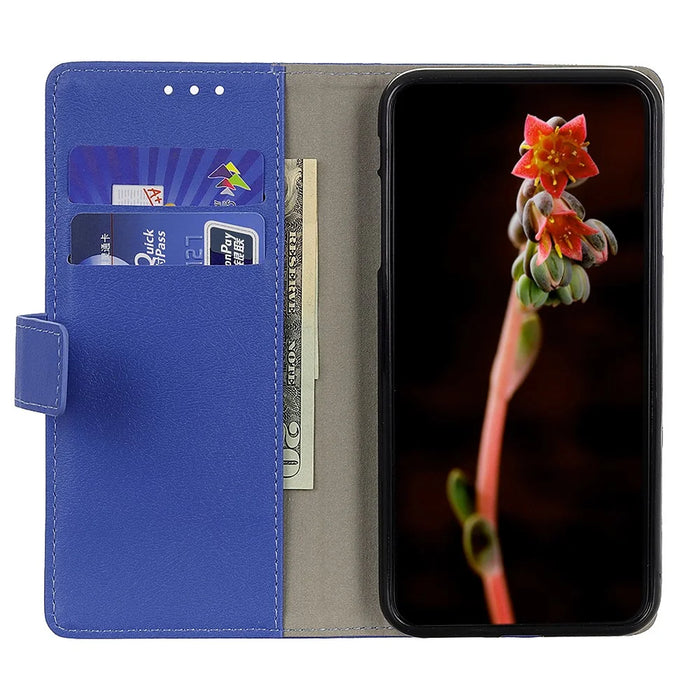 For iPhone 16 Plus Stand Case Protective Leather Wallet Phone Cover - Blue - 2