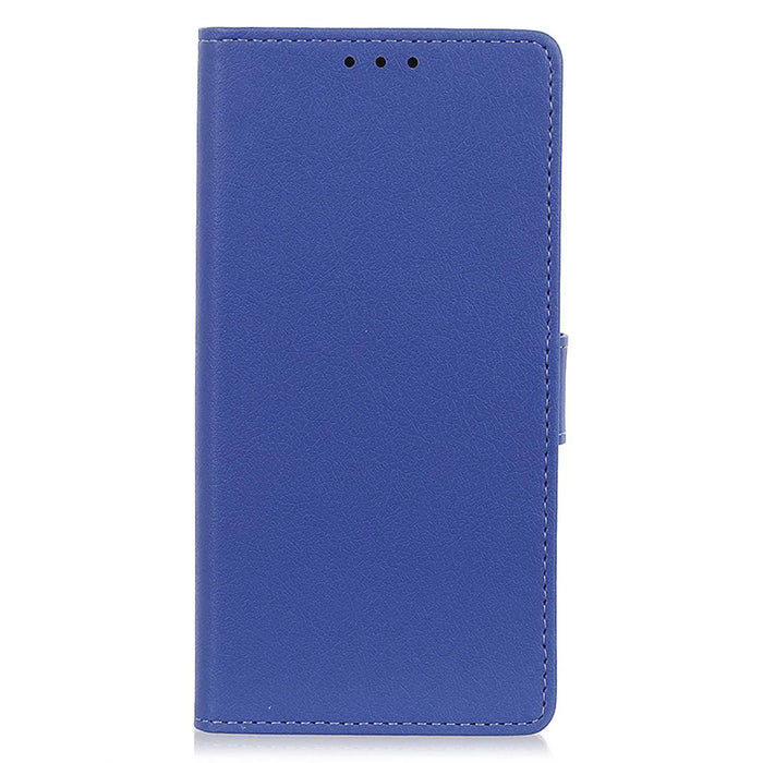 For iPhone 16 Plus Stand Case Protective Leather Wallet Phone Cover - Blue - 6