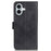 For iPhone 16 Case PU Leather Side-Magnetic Stand Card Slots Phone Cover - Black - 6