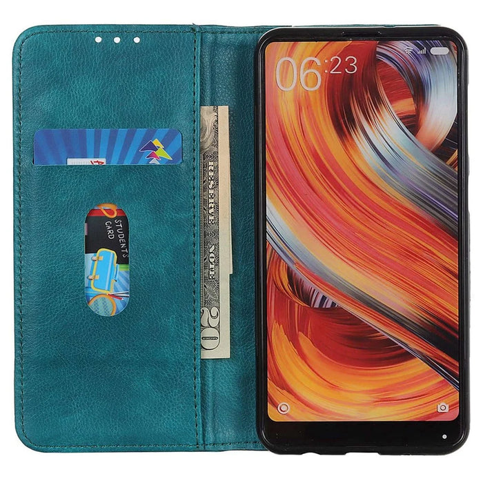 For iPhone 16 Plus   Cases Split Leather Wallet Phone Cover - Green - 2