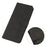 KHAZNEH For iPhone 16 Plus Case Suede Texture Wallet Leather Phone Cover - Black - 5