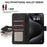 ABEEL For iPhone 16 Plus Case Side Magnetic Closure Card Slots RFID Blocking Phone Cover - Black - 5