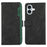 ABEEL For iPhone 16 Case Color Splicing Leather Flip Phone Cover RFID Blocking - Black - 1