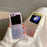 For Samsung Galaxy Z Flip5 5G Case Gradient Surface Hard PC Phone Cover - Yellow - 6