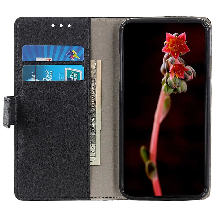 For Sony Xperia 10 VI Case Leather Wallet Anti-Shock Phone Stand Cover - Black - 2