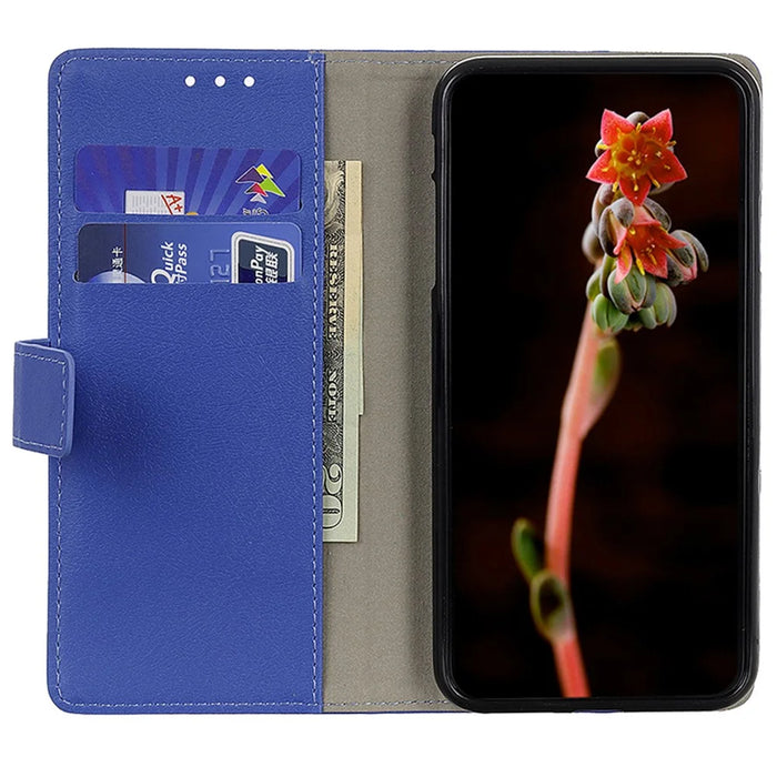 For iPhone 16 Pro Max Case Wallet Leather+TPU Protective Phone Cover - Blue - 2