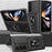 For Samsung Galaxy Z Fold6 5G Case PC+TPU Phone Protective Cover with Lens Protector Kickstand Phone Shell - Black - 3