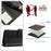 For iPhone 15 Case with Strap RFID Blocking Leather Wallet Phone Cover Cat Mouse Pattern - Black - 6