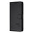 For iPhone 15 Case with Strap RFID Blocking Leather Wallet Phone Cover Cat Mouse Pattern - Black - 7