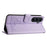 For Samsung Galaxy A55 5G Case with Strap RFID Blocking Leather Wallet Phone Cover Cat Mouse Pattern - Purple - 3