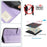 For Samsung Galaxy A55 5G Case with Strap RFID Blocking Leather Wallet Phone Cover Cat Mouse Pattern - Purple - 6
