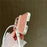 For Samsung Galaxy Z Flip5 5G Glittery Powder Phone Case PC Phone Shell with Long Strap - Pink - 4