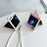 For Samsung Galaxy Z Flip5 5G Phone Case PC+PU Leather Phone Shell with White Shoulder Strap - Purple - 5