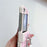 For Samsung Galaxy Z Flip5 5G Phone Case PC+PU Leather Phone Shell with White Shoulder Strap - Purple - 6