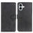 For iPhone 16 Wallet Case Cowhide Texture Anti-Scratch Leather Phone Cover - Black - 1