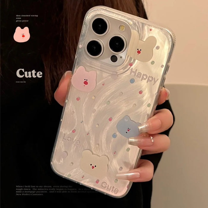 For iPhone 14 Pro Case Bear Pattern Printing Soft TPU Phone Cover - 2