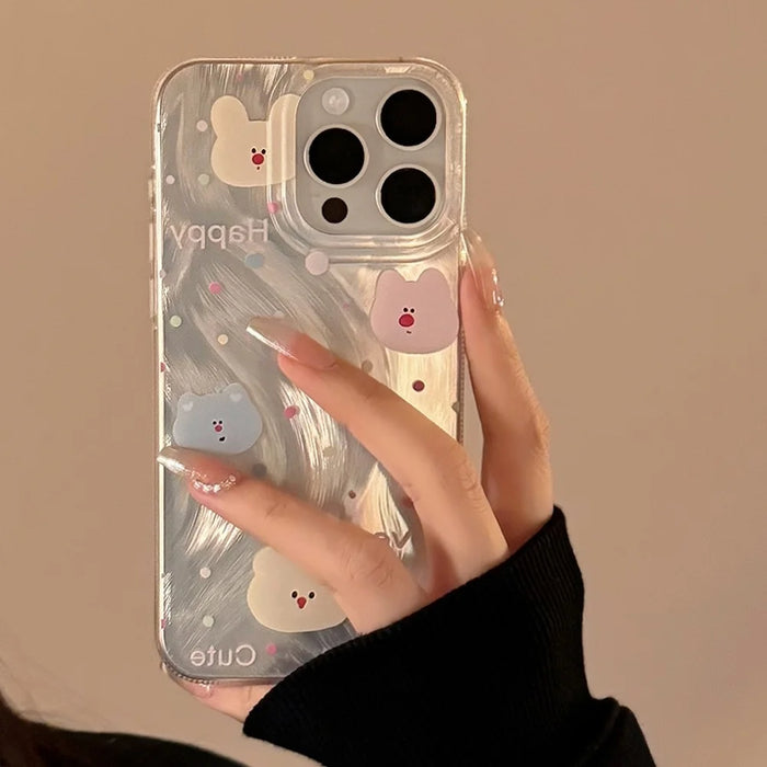 For iPhone 14 Pro Case Bear Pattern Printing Soft TPU Phone Cover - 4