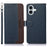 KHAZNEH For iPhone 16 Case RFID Blocking Wallet Leather Folio Flip Phone Cover - Blue - 1