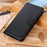 For iPhone 16 Pro Case PU Leather Litchi Texture Magnetic Flip Phone Cover - Black - 6