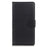 For iPhone 16 Pro Case PU Leather Litchi Texture Magnetic Flip Phone Cover - Black - 7