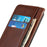 For iPhone 16 Plus Case Wallet Stand Split Leather Phone Cover Auto Magnetic Closed - Coffee - 4