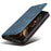 For Google Pixel 8a Case Waxy Crazy Horse Leather Phone Cover - Blue - 4