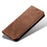 For Google Pixel 8a Case Jeans Cloth Texture Leather Phone Cover with Cash Card Holder - Coffee - 4