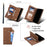 ESEBLE Star Series For Google Pixel 8a Case Zipper PU Leather Phone Cover with Card Slots Wrist Strap - Brown - 5