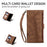ESEBLE Star Series For Google Pixel 8a Case Zipper PU Leather Phone Cover with Card Slots Wrist Strap - Brown - 7