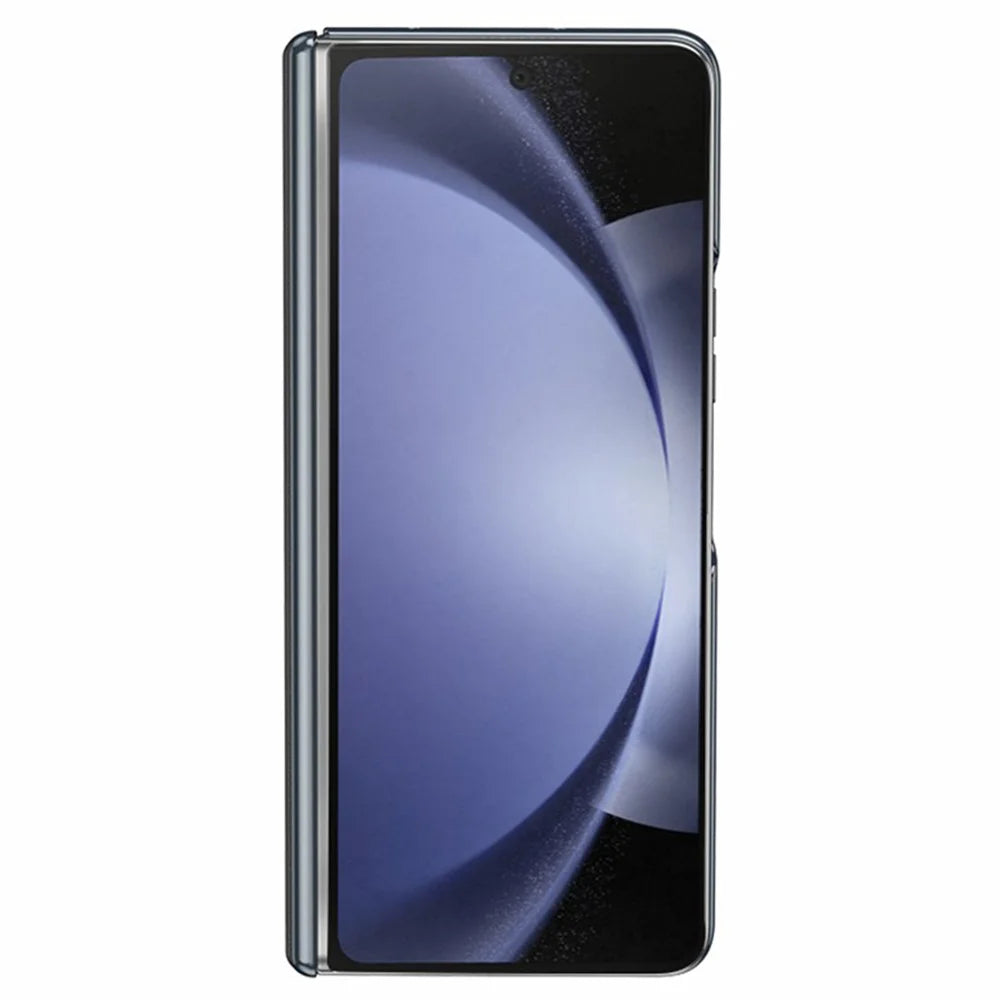 For Samsung Galaxy Z Fold6 5G Case Electroplating PU Leather+PC Phone Cover with Hinge Protection - Black - 2