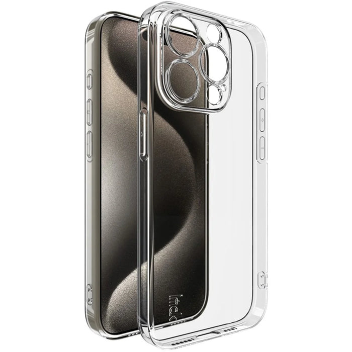 IMAK UX-5 Series for iPhone 15 Pro Clear Case Shockproof TPU Slim Phone Cover - 1