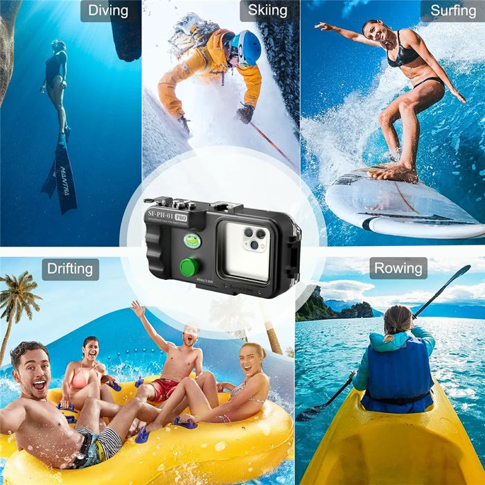 SEA FROGS SF-PH-01-PRO Universal IPX8 Waterproof Case Underwater 40m Phone Protection Cover - 4