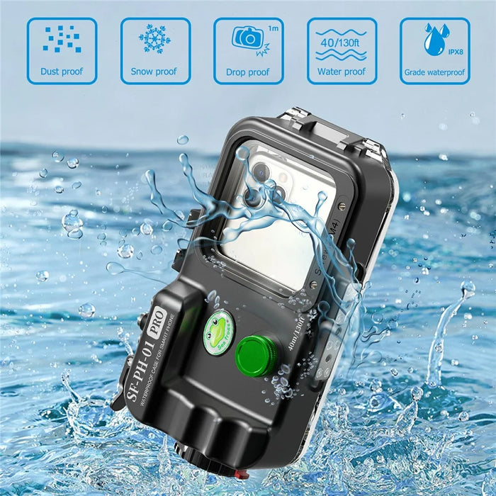 SEA FROGS SF-PH-01-PRO Universal IPX8 Waterproof Case Underwater 40m Phone Protection Cover - 6