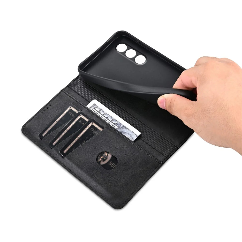 AZNS For OnePlus Nord CE4 5G / Oppo K12 Case Wallet Leather Phone Cover Mobile Accessories   - Black - 5