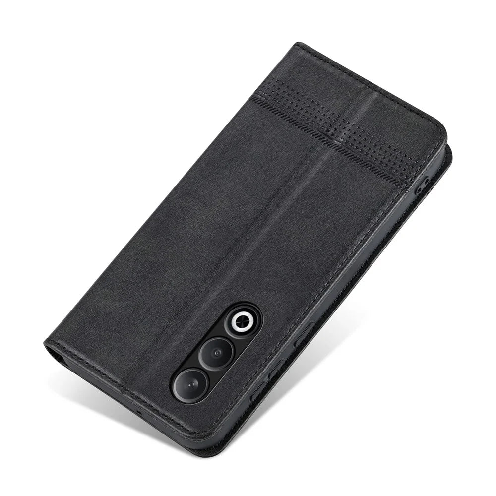 AZNS For OnePlus Nord CE4 5G / Oppo K12 Case Wallet Leather Phone Cover Mobile Accessories   - Black - 7