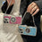 For iPhone 15 Pro Max Case Camera Shape Anti-Drop Phone Cover Glitter Powder TPU Phone Shell with Strap - Blue - 2