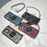 For iPhone 15 Pro Max Case Camera Shape Anti-Drop Phone Cover Glitter Powder TPU Phone Shell with Strap - Blue - 6