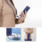 For iPhone 14 Pro Card Holder Kickstand Phone Case PC + TPU Cover with Lanyard - Sapphire - 7