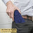 For iPhone 14 Pro Max Cell Phone Case Card Holder Kickstand PC + TPU Back Cover with Lanyard - Sapphire - 3