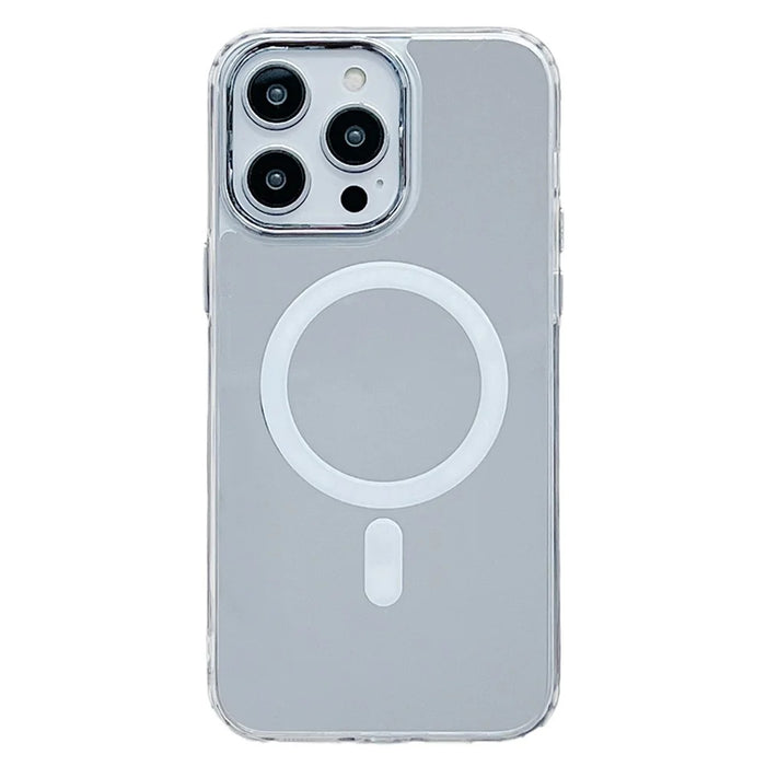 For iPhone 15 Pro Max Case TPU+PC+Acrylic Phone Cover Compatible with MagSafe Mirror Surface Design - 1