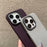 For iPhone 14 Pro   Phone Case Matte PC Mobile Phone Cover with Metal Lens Frame - Black - 3