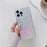 Phone Case for iPhone 15 Pro TPU+Acrylic Dual-Color Back Cover with Pearl Long Strap - Silver+Pink - 2