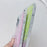 Phone Case for iPhone 15 Pro TPU+Acrylic Dual-Color Back Cover with Pearl Long Strap - Silver+Pink - 6